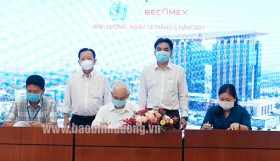 Becamex IDC为疫情防控工作捐款400亿越盾