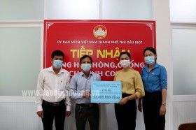 TP.Thủ Dầu Một: Quyên góp gần 1,2 tỉ đồng cho công tác phòng chống dịch
