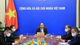 越南国家主席阮春福与联合国秘书长古特雷斯通电话