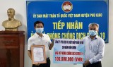 Ủy ban MTTQ Việt Nam huyện Phú Giáo: Tích cực vận động nguồn lực ủng hộ phòng, chống dịch bệnh