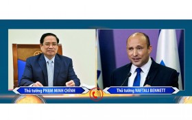 越南政府总理范明正同以色列总理纳夫塔利·本内特通电话