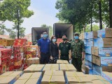Tiếp nhận nhiều hàng hóa, nông sản hỗ trợ phòng, chống dịch từ tỉnh Bình Thuận