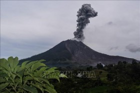Indonesia's Sinabung volcano erupts again