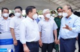 Chủ tịch nước Nguyễn Xuân Phúc: Bình Dương cần tiếp tục giữ chặt “vùng xanh”, khoanh chặt “vùng đỏ”, đồng lòng kiểm soát dịch bệnh
