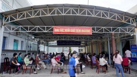 Chiến dịch tiêm chủng “thần tốc” lớn nhất ở Bình Dương