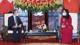 国家副主席武氏映春会见瑞士联邦副主席兼外交部长卡西斯