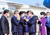 Chủ tịch nước Nguyễn Xuân Phúc bắt đầu thăm hữu nghị chính thức Lào