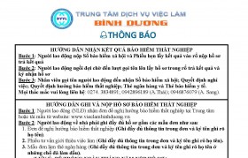 Trung tâm Dịch vụ việc làm tỉnh Bình Dương thông báo