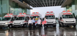兴盛建设生产与贸易股份公司继续向新冠肺炎疫情防控工作捐赠5辆救护车