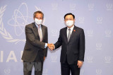Chủ tịch Quốc hội Vương Đình Huệ gặp Tổng Giám đốc IAEA