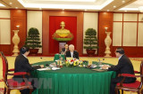 Tổng Bí thư Nguyễn Phú Trọng dự cuộc gặp cấp cao Việt Nam-Campuchia-Lào