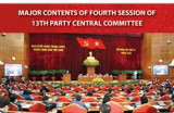 Major contents of fourth session of 13th Party Central Committee