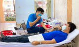 TP.Dĩ An: Nhiều người tham gia hiến máu tình nguyện
