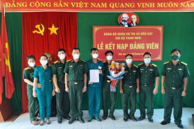 TX.Bến Cát: Đẩy mạnh phát triển Đảng trong lực lượng dân quân tự vệ, dự bị động viên
