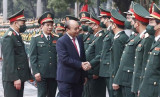 President urges stronger development of Vietnamese military science, art and culture