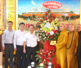 Lãnh đạo Công an tỉnh: Thăm, chúc tết Ban Trị sự Giáo hội Phật giáo Việt Nam tỉnh