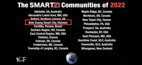 Bình Dương lần thứ 4 liên tiếp được vinh danh là khu vực có chiến lược phát triển thành phố thông minh tiêu biểu của thế giới