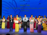 Trao giải hội thi “Phụ nữ Bình Dương duyên dáng áo dài” năm 2021