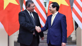 外交部长裴青山与马来西亚外交部长赛夫丁·阿卜杜拉举行会谈