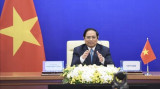 越南政府总理范明正在第四届亚太水峰会上提出三组措施