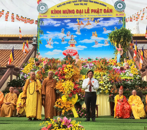 Grand ceremony marking Lord Buddha’s 2566th birthday held