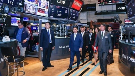 政府总理范明正造访纽约证券交易所