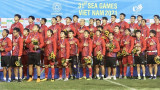 第31届东南亚运动会男足比赛：越南U23男足队以1比0击败泰国U23男足队 夺得男足金牌