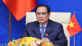越南政府总理范明正出席印太经济繁荣框架启动仪式
