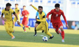 2022年亚洲U23足球锦标赛决赛阶段：越南队以2比0击败马来西亚队 挺进八强