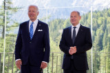 Tổng thống Mỹ và Thủ tướng Đức thảo luận về Ukraine tại hội nghị G7