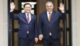 越南国会主席王廷惠会见匈牙利总理欧尔班
