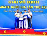 Bình Dương đoạt 4 huy chương vàng giải vô địch các câu lạc bộ Karate quốc gia lần thứ XXII