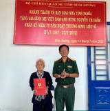 Charitable house presented to the Vietnamese heroic mother