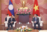 Chủ tịch Quốc hội tiếp Phó Chủ tịch nước Lào Bounthong Chitmany