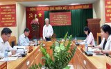 Đoàn công tác Tỉnh ủy Bình Dương làm việc với Ban Thường vụ Huyện ủy Phú Giáo