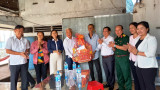 The delegation of Binh Duong provincial Party Committee work with the Standing Board of Phu Giao district Party Committee