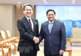 Thủ tướng Phạm Minh Chính tiếp Chủ tịch Hội đồng Quản trị JBIC