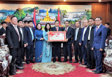 Đoàn cán bộ lãnh đạo tỉnh Bình Dương thăm và làm việc tại tỉnh Champasak (Lào)