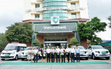 Vietcombank Bắc Bình Dương trao tặng phương tiện y tế cho các địa phương