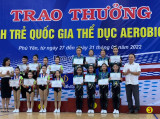 Giải vô địch Aerobic trẻ Quốc gia 2022: Bình Dương xếp nhất cụm Đông Nam Bộ