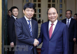 Chủ tịch nước Nguyễn Xuân Phúc tiếp Thống đốc tỉnh Gunma của Nhật Bản
