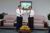 Leaders of Binh Duong province receive BIDV's delegation