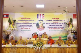 Buddhist Sanghas celebrate Vietnam-Laos friendship year