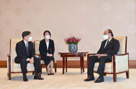 越南国家主席阮春福会见日本德仁天皇