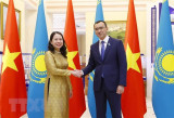 Phó Chủ tịch nước hội kiến Chủ tịch Thượng viện Kazakhstan