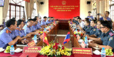 Đoàn đại biểu Viện Kiểm sát nhân dân tỉnh Chămpasắc (Lào) làm việc tại Bình Dương
