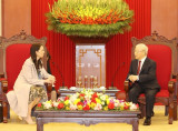 Tổng Bí thư Nguyễn Phú Trọng tiếp Thủ tướng New Zealand Jacinda Ardern