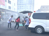 Diễn tập phòng cháy, chữa cháy và cứu nạn cứu hộ tại Chung cư Charm Ruby