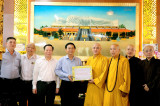 省领导会见参与越南佛教教会第九次全国代表大会的代表团