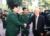Tổng Bí thư Nguyễn Phú Trọng dự Hội nghị Quân chính toàn quân năm 2022